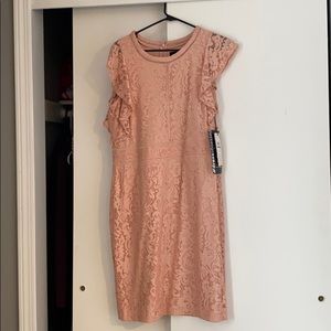 Blush lace dress